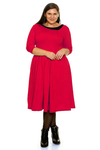 PRE-ORDER: Original Retro Swing Dress in Red