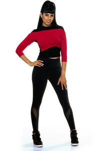 Generation Mod Crop Top in Red