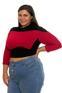 Generation Mod Crop Top in Red