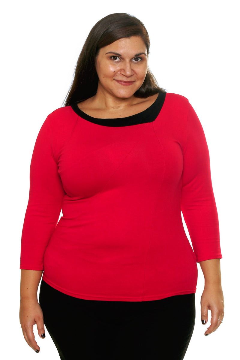 Original Retro Top in Red